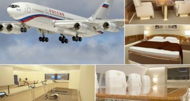 (ГАЛЕРИЈА) Ѕирнете во луксузниот авион на Владимир Путин