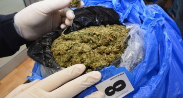 Половина тон марихуана исчезна од полициски склад