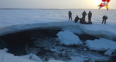 (ВИДЕО) Пронајдено мистериозно езеро-насред мраз, водата топла!