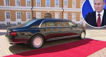(ВИДЕО) Ова е автомобилот на Путин во кој сите гледаа