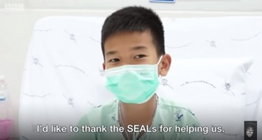 (ВИДЕО) Ова е трогателната видео порака на децата спасени во Тајланд
