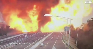 (ВИДЕО) Снимен моментот од експлозијата во Италија, има загинати и повредени