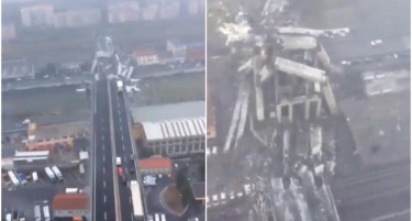 (ВИДЕО) МОРНИЧАВИ ГЛЕТКИ: Сведок го опишува уривањето на мостот во Џенова како апокалиптична сцена