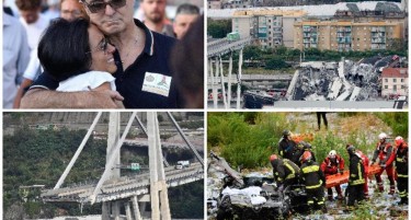 (ФОТО) ТРАГЕДИЈАТА ВО ЏЕНОВА ВО СЛИКИ: Фотографиите доказ на целиот ужас на мостот на смртта каде загинаа 35 луѓе