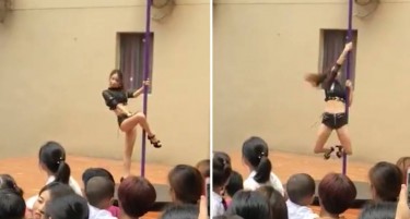 (ВИДЕО) Директорка им донесе на децата танчерка за добредојде на првиот школски ден и „летна“ од работа