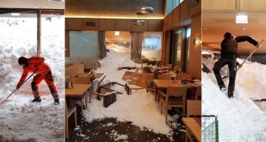 (ВИДЕО) Откопуваат хотел затрупан со лавина снег