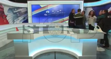 (ВИДЕО) Соговорници се степаа на емисија на албанска телевизија