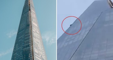 (ВИДЕО) Се искачи на  највисоката зграда во Европа