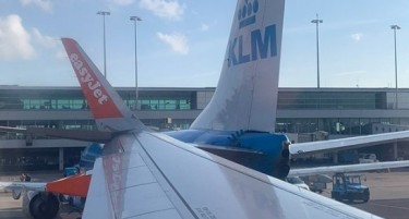 (ВИДЕО) Судар на авиони во Амстердам