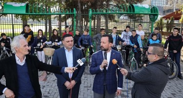 Пивара Скопје донираше паркиралиште за велосипеди за кавадарчани