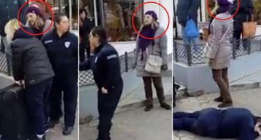 (ВИДЕО) Еве што се случило момент пред полицајката да биде нападната од продавачка во Белград