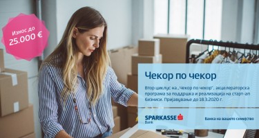 „Шпаркасе Банка“ втора година по ред финансира старт-ап бизниси во соработка со програмата ЕаСи на ЕУ