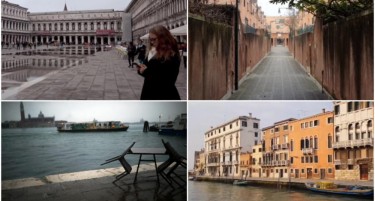 (ВИДЕО) СТРАВОТ ОД КОРОНАВИРУСОТ ПОСИЛЕН ОД СЕ: Венеција никогаш не била толку пуста