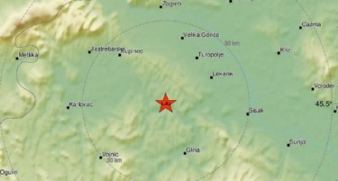 Земјотрес ја стресе Глина во Хрватска