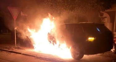 Полицијата приведе осомничен за палењето на автомобилот на пратеникот Петар Ристески