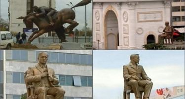 Вчера дожд и избори, денеска споменици изникнаа низ Центар