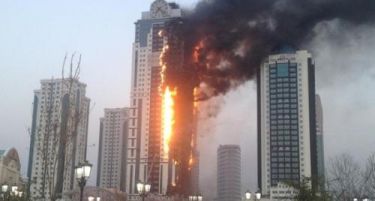 Гори највисоката зграда во Чеченија