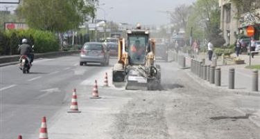 Продолжува реконструкцијата на булеварот „Борис Трајковски“