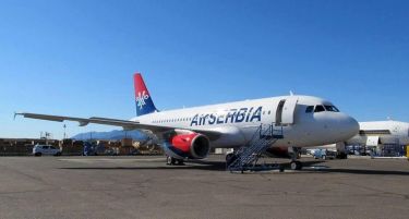 Првиот авион на Air Serbia се приземји на пистата на „Никола Тесла“