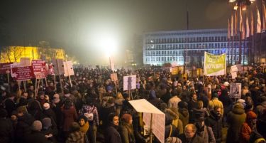 Протест во Љубљана против корупцијата