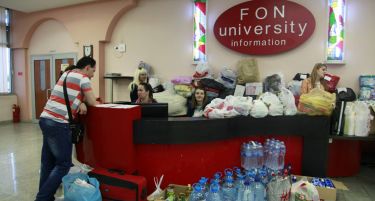 И Универзитетот ФОН се вклучи во хуманитарната акција за помош на поплавените региони