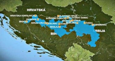 (ФОТО) Хорор карта: Ова е поплавената територија на поранешна Југославија