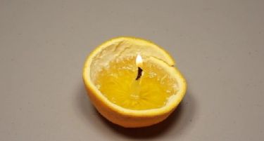 (ВИДЕО) Практично и романтично: Направете ламба од портокал за две минути
