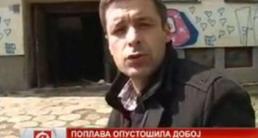 (ВИДЕО) Гестот на овој новинар во поплавениот Добој не остави никого рамнодушен!