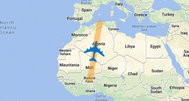 И алжирскиот авион летал над воена зона