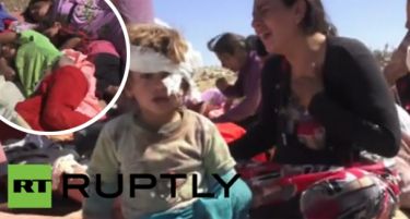 (ВИДЕО) ВОЗНЕМИРУВАЧКИ: Екстремистите ги закопуваат живи припадниците на сектата Јазиди