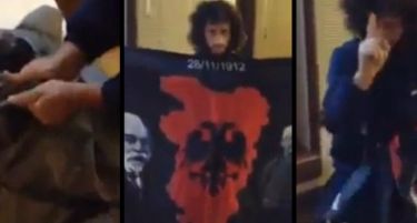 (ВИДЕО) Објавена снимка – вака знамето на Голема Албанија го внесоа во Србија