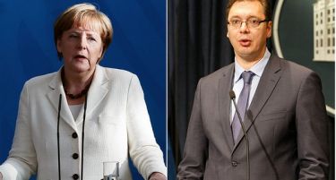 Вучиќ и вети на Меркел: Србија ќе направи се за да ја зачува стабилноста!