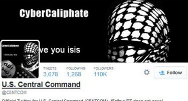 Хакиран Твитер профилот на Централната команда на САД