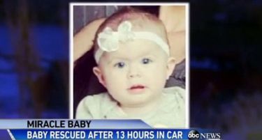 (ВИДЕО-ФОТО) Бебе преживеа, откако помина 14 часа во автомобил, кој паднал во река!