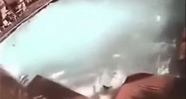 (ВИДЕО) Погледнете што се случува со еден базен за време на моќниот земјотрес во Непал