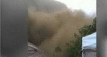 (ВИДЕО) Погледнете како земјотресот во Непал активира огромно свлечиште