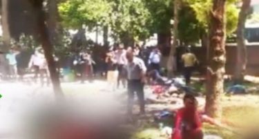 (ВОЗНЕМИРУВАЧКО ВИДЕО) Џихадисти разнесоа 130 деца со бомба: Пеколен ден во Турција, Европа на работ на војна!