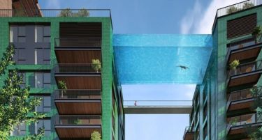 (ВИДЕО-ФОТО) Пливајте над градскиот метеж во првиот базен во воздух