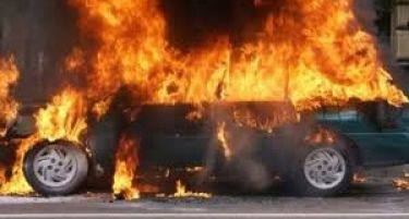Автомобил се превртел и се запалил кај  кумановско Доброшане