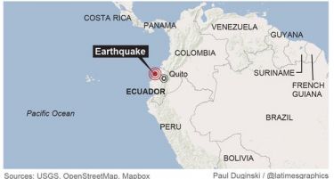 ФОТО+ВИДЕО:Земјотрес во Еквадор „однесе“ 77 жртви