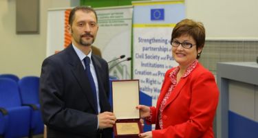 Национална награда за добра пракса за безбедност и здравје при работа за ЕВН Македонија Електрани