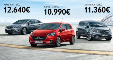 „Opel Corsa“, „Meriva“ и „Astra Sedan“ ве чекаат во салоните на „Olympia Motors“