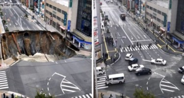 Што направија Јапонците со кратерот среде булевар?