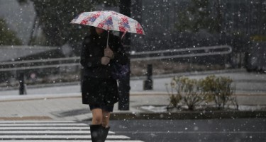 Во Токио падна ноемвриски снег за прв пат по 54 година