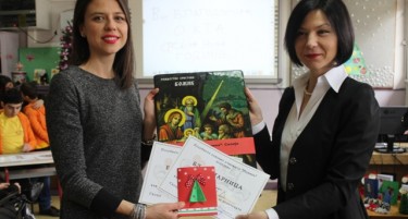 Новогодишна донација од ОКТА – интерактивни табли за училиштата Иднина и Златан Сремец