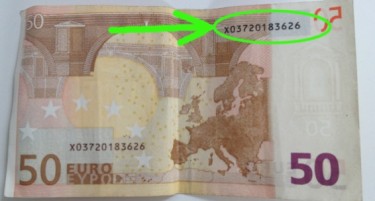 ПРОВЕРЕТЕ: Серискиот број на вашата банкнота од 50 евра може да ве направи богати!
