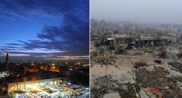 (ФОТО ПРИКАЗНА) ПРЕД БОМБИТЕ ОВДЕ БЕШЕ РАЈ: Што направи пеколот од Сирија после 5 години?