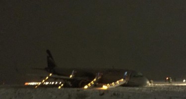 (ВИДЕО+ФОТО) Во Калининград авион излета од писта - внатре имало над 170 патници