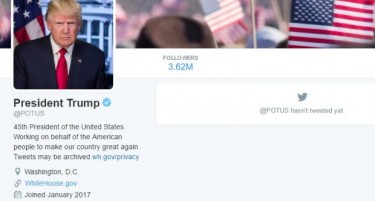 ТРАМП ИМА НОВ ПРОФИЛ НА ТВИТЕР: Светот го чека првиот твит на новиот претседател на САД!