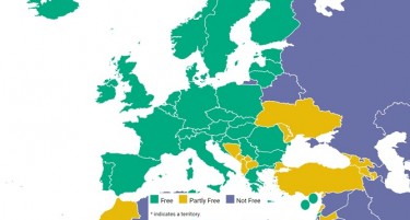 ФРИДОМ ХАУС: Во друштво на кои земји е рангирана Македонија?